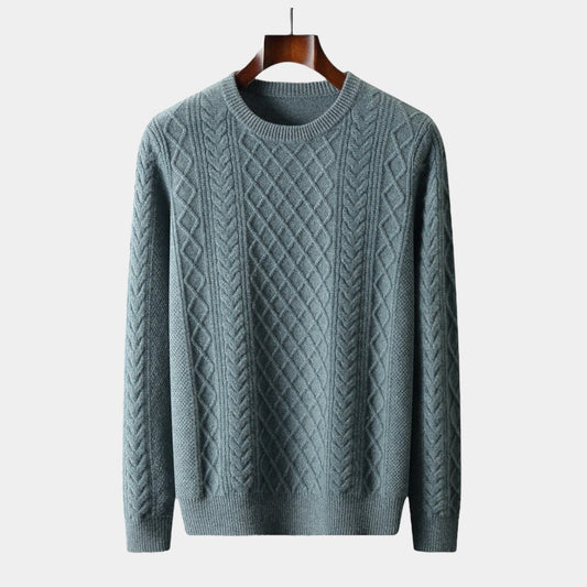 OLD MONEY Merino Wool Jacquard Sweater